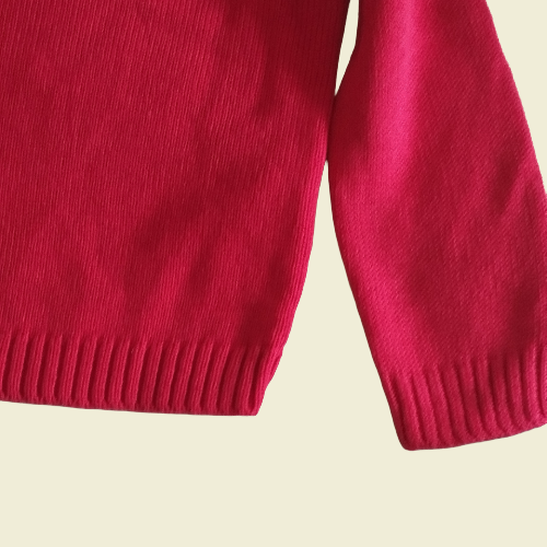 Bequemer Kinderpullover Rot mit Dekorativen Motiven, Perfekt für Alltag und Spiel - Perfektsua