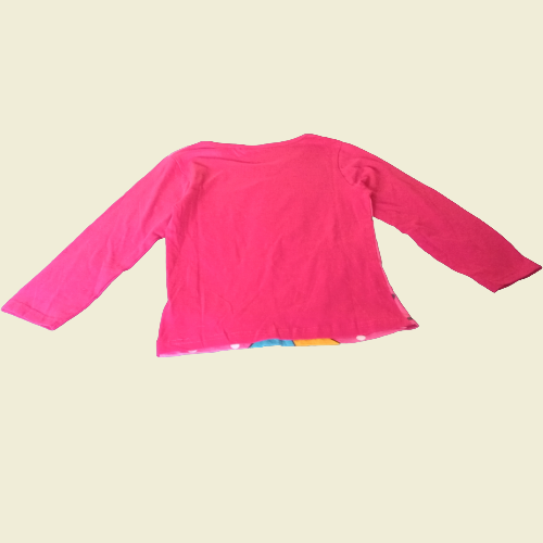 Kinder T-Shirt aus 100% Baumwolle,  Fuchsia mit Druck, Langlebig und Bequem - Perfektsua