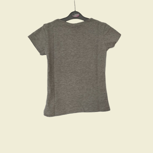 Mädchen T-Shirt  Paris Design Grau, Baumwolle und Polyester, Verschiedene Größen - Perfektsua