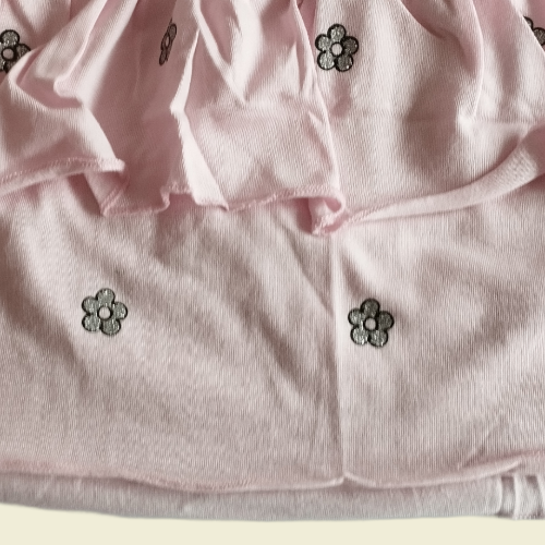 Kinderbekleidungs-Set aus 100% Baumwolle, buntes Design, T-Shirt und Rock, verschiedene Größen - Perfektsua
