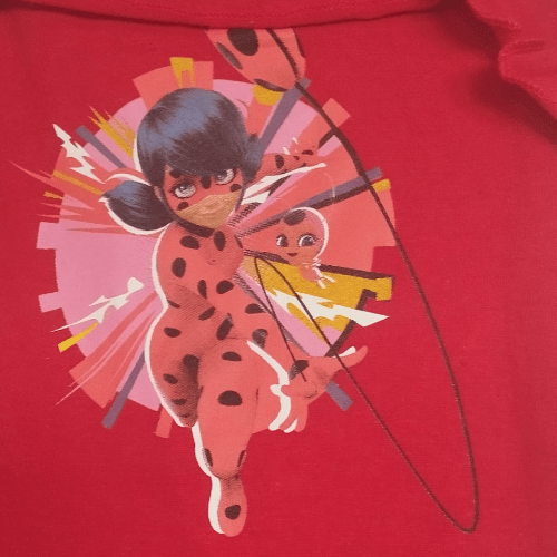Kinder Jumpsuit Rot Vorderseite Druck