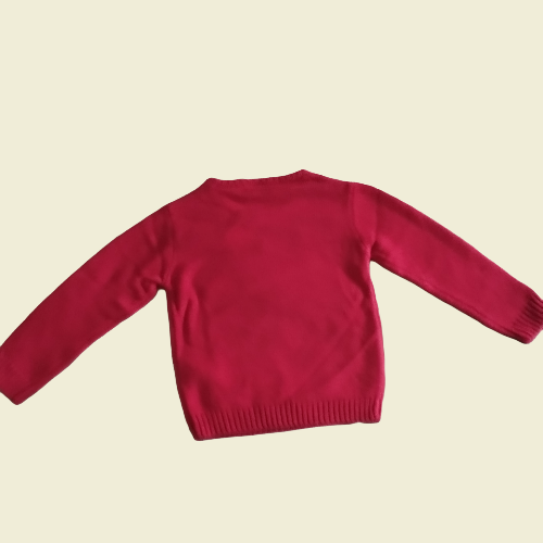 Bequemer Kinderpullover Rot mit Dekorativen Motiven, Perfekt für Alltag und Spiel - Perfektsua