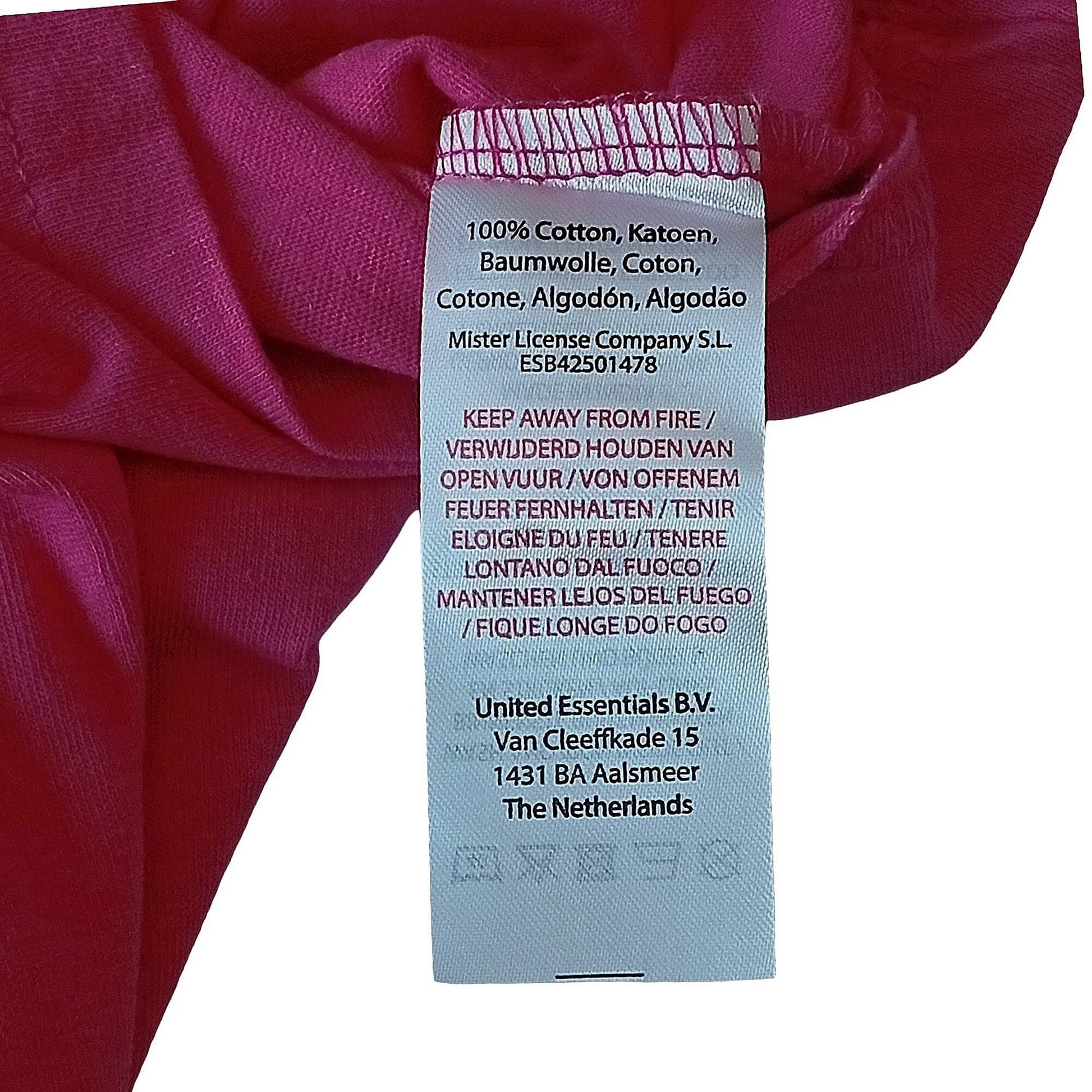 Jumpsuit rosa Kompositionsetikett