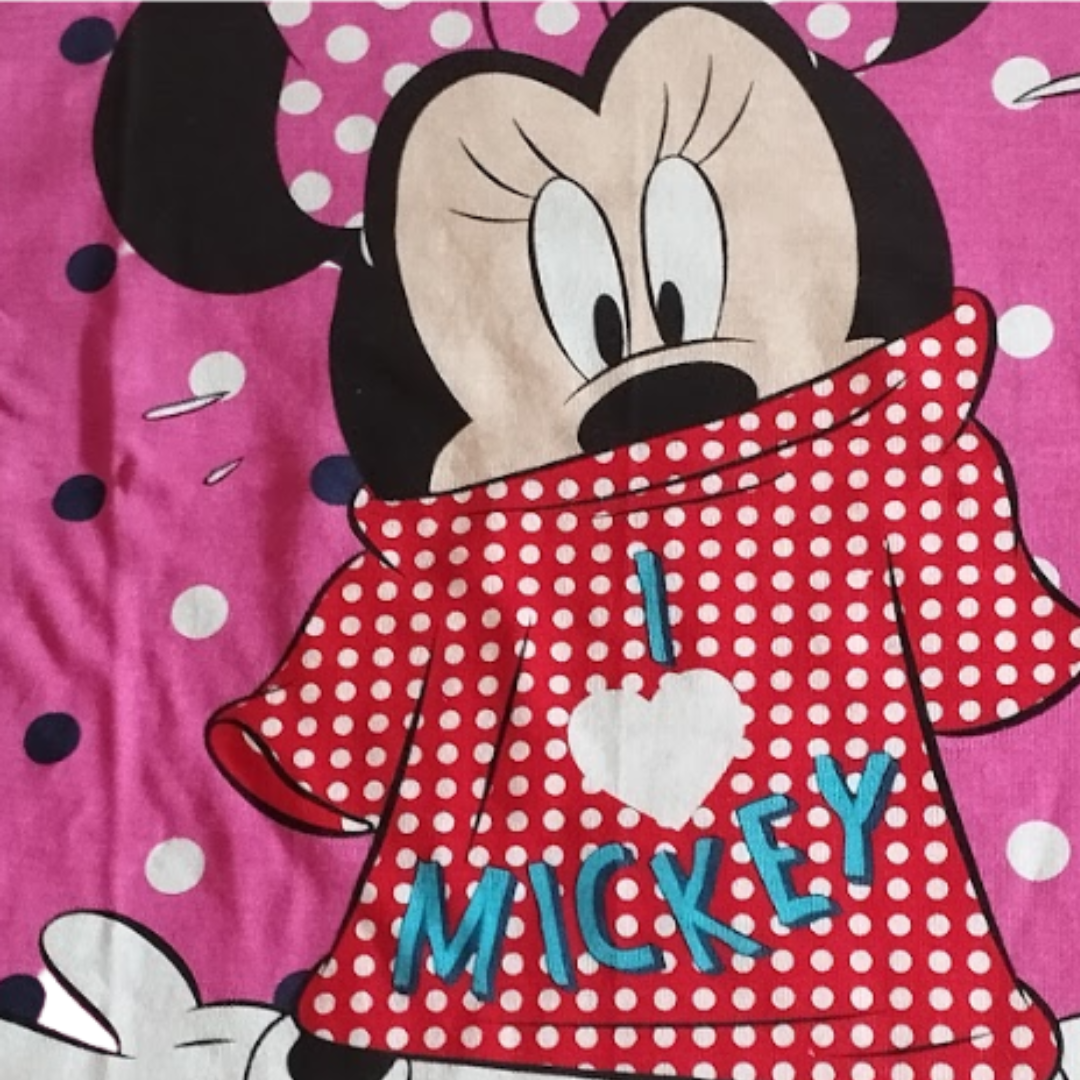 Kinder T-Shirt aus 100% Baumwolle,  Fuchsia mit Druck, Langlebig und Bequem