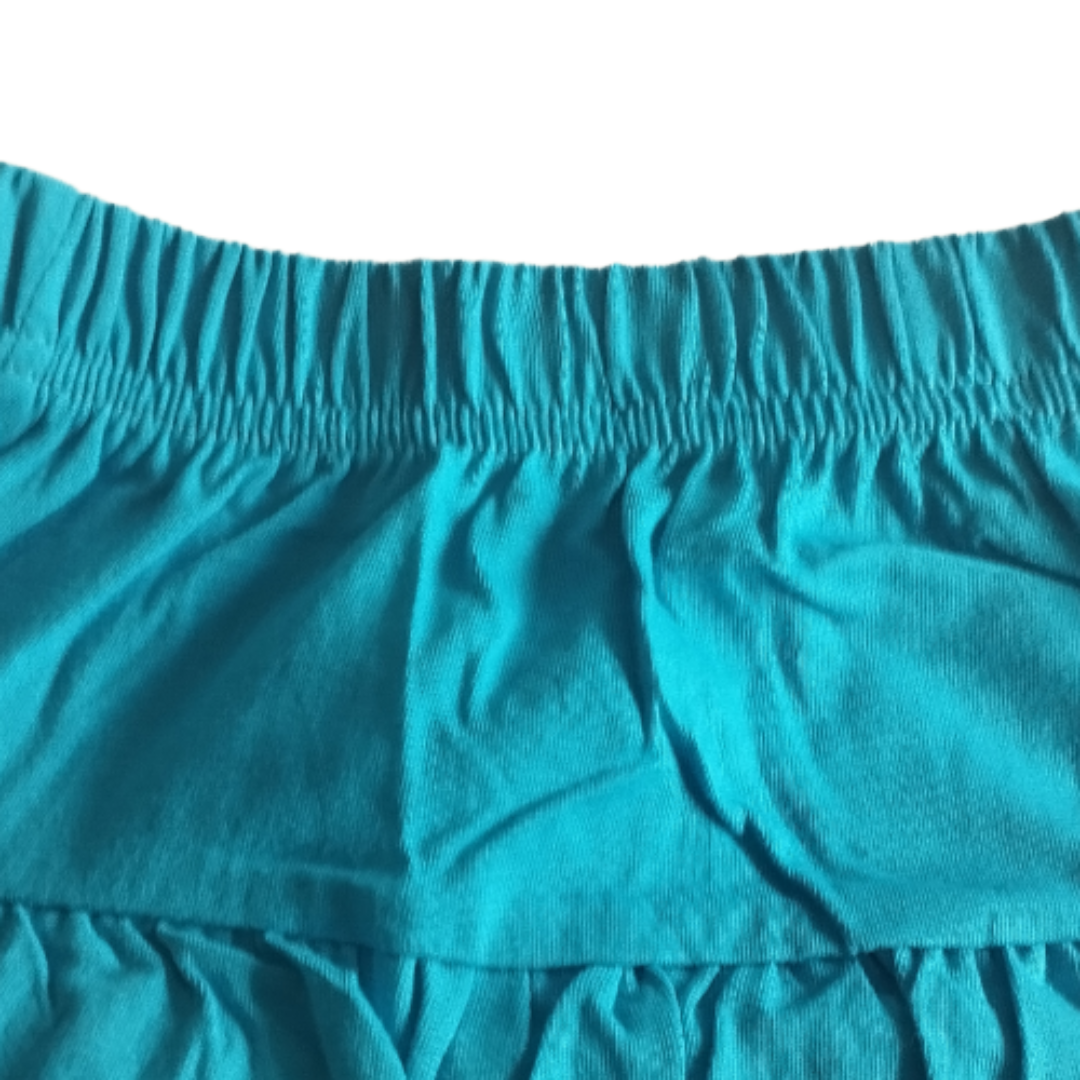 Kinder-Set, kurzärmeliges T-Shirt & blauer Rock, Mädchenbekleidung in verschiedene Größen