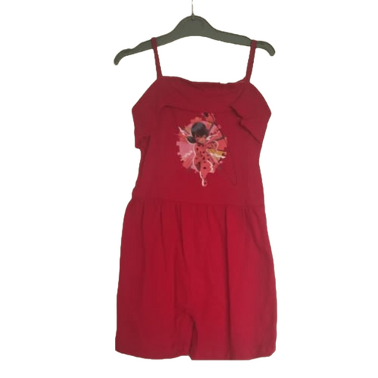 Kindermode, Roter Kinder Jumpsuit: Overall aus 100% Baumwolle  Bequeme und Lässige Sommer Kinderkleidung