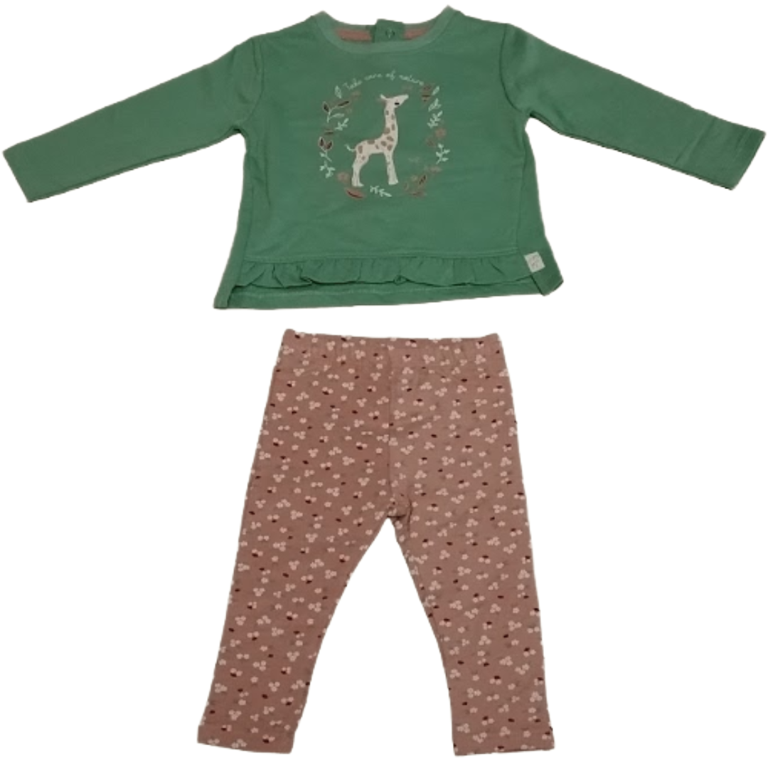 Bequemes und Stilvolles Kinder Set aus Baumwolle mit Tiermotiv,  Perfekt für den Alltag, Kindermode