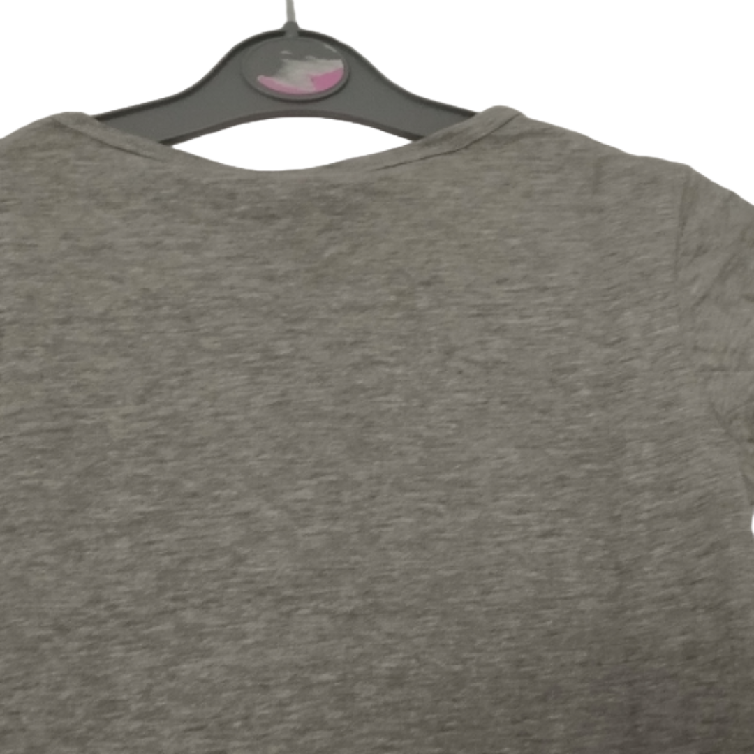 Mädchen T-Shirt  Paris Design Grau, Baumwolle und Polyester, Verschiedene Größen