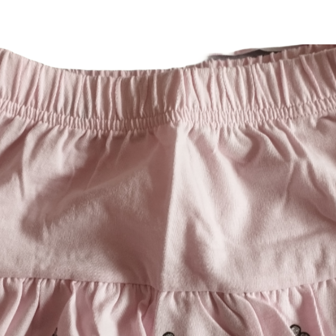 Kinderbekleidungs Set aus 100% Baumwolle, buntes Design, T-Shirt und Rock, verschiedene Größen