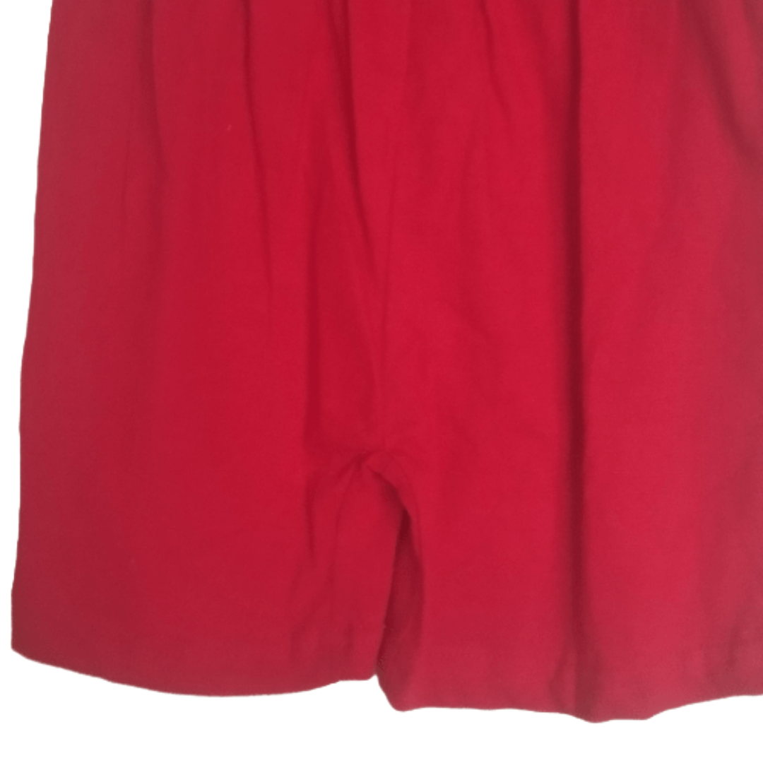 Kindermode, Roter Kinder Jumpsuit: Overall aus 100% Baumwolle  Bequeme und Lässige Sommer Kinderkleidung