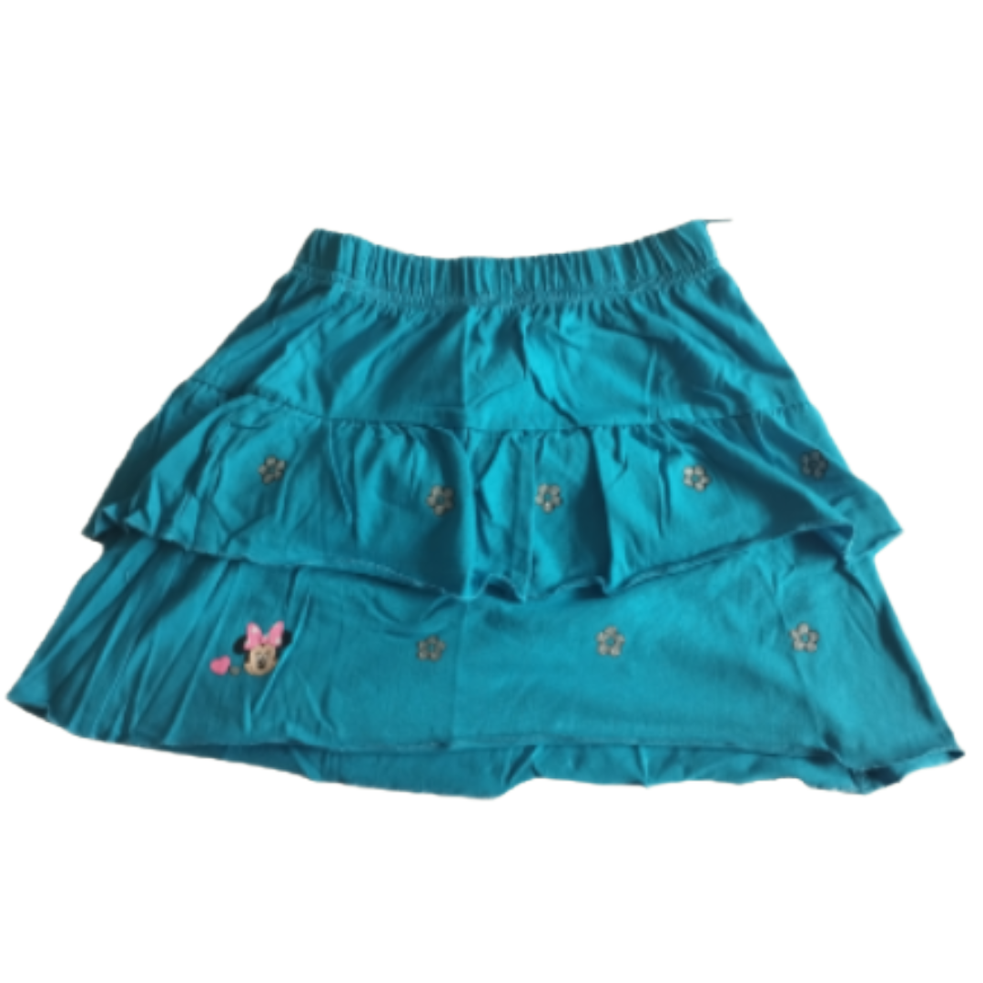 Kinder-Set, kurzärmeliges T-Shirt & blauer Rock, Mädchenbekleidung in verschiedene Größen